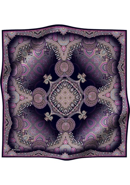 Twill Ipek Eşarp Lacivert