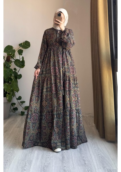 Çiçek Bahçesi Elbise- 0025