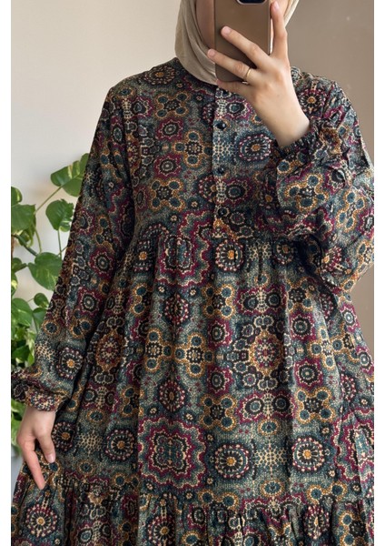 Çiçek Bahçesi Elbise- 0025