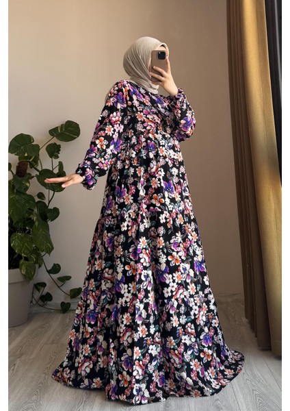 Çiçek Bahçesi Elbise- 0026