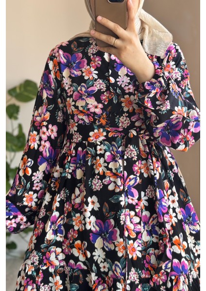 Çiçek Bahçesi Elbise- 0026