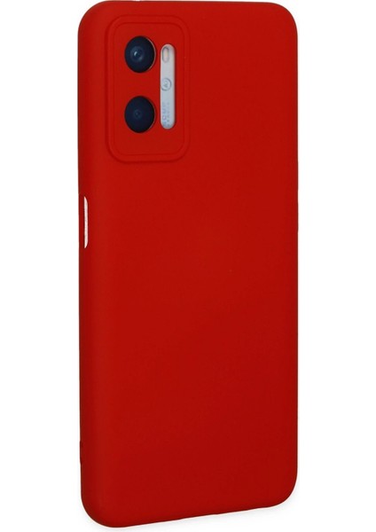 Newface Oppo A96 Kılıf Nano Içi Kadife Silikon - Kırmızı modelleri