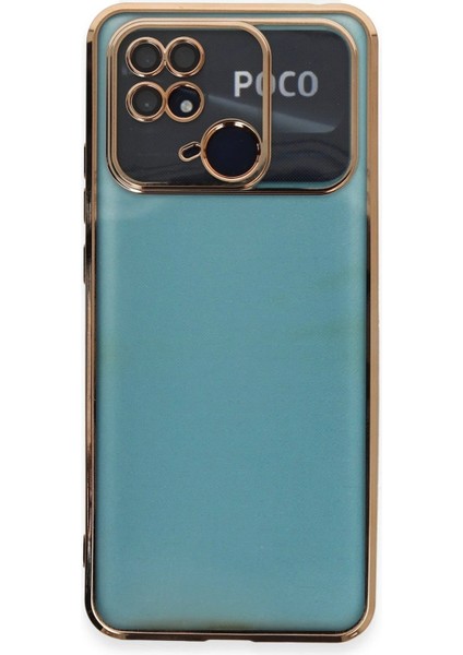 Newface Xiaomi Redmi 10C Kılıf Razer Lensli Silikon - Gold