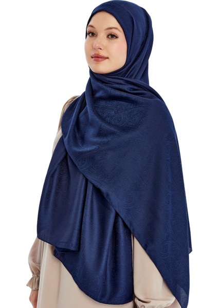 Monogram Etnik Desen Şal - Lacivert modelleri