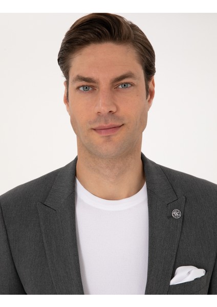 Erkek Füme Slim Fit Takım Elbise 50311502-VR058 fiyatları