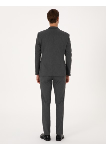 Erkek Füme Slim Fit Takım Elbise 50311502-VR058 indirimleri