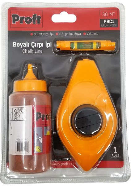 Kırmızı Boyalı Çırpı Ipi Seti 30 Mt.