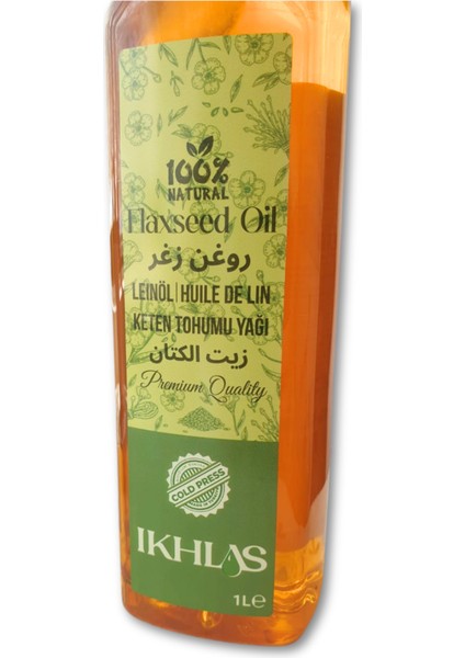 Soğuk Sıkım Keten Tohumu Yağı 1lt fırsatları