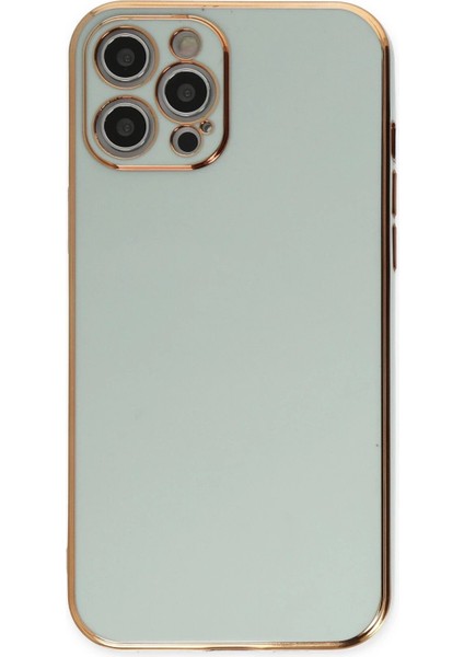 Newface iPhone 12 Pro Max Kılıf Volet Silikon - Açık Yeşil