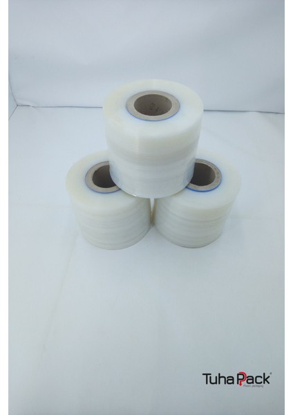 Dilimli Streç Film 17CM x 1500M Şeffaf 23 Mk Süper Power (3'lü) - Palet, Koli ve Ağaç Aşılama Streçi fiyatları