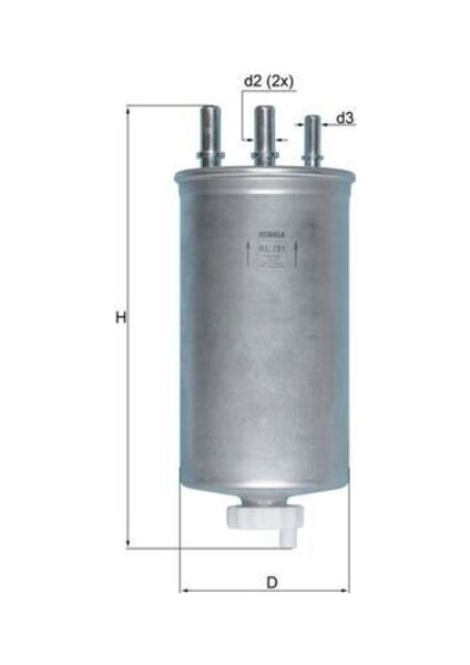 Mahle KL781 -Knecht-Behr KL781 Yakıt Filtresi Duster Logan Sandero 1.5dcı K9K 164002137R 164002137R