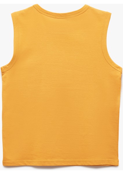 Pamuklu Baskılı Bisiklet Yaka Kolsuz 2'li Atlet Seti indirimleri