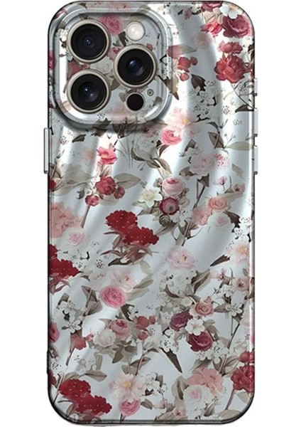 Newface iPhone 14 Pro Max Kılıf Crew Desenli Kapak - Çiçek