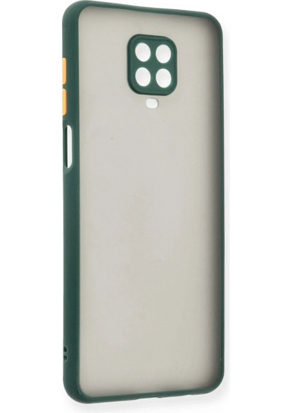 Newface Xiaomi Redmi Note 9 Pro Kılıf Montreal Silikon Kapak - Yeşil