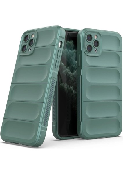 Newface iPhone 11 Pro Kılıf Optimum Silikon - Koyu Yeşil