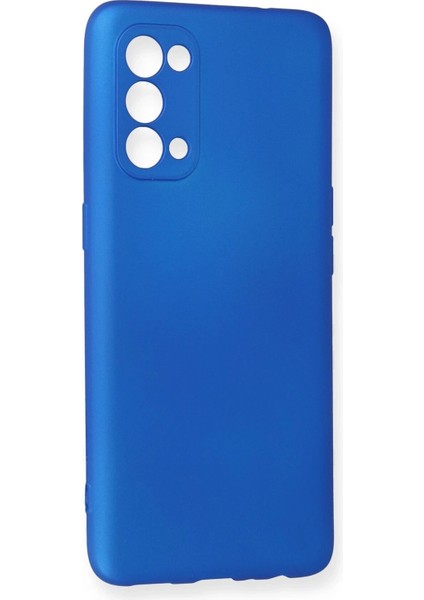 Newface Oppo Reno 5 Kılıf First Silikon - Mavi