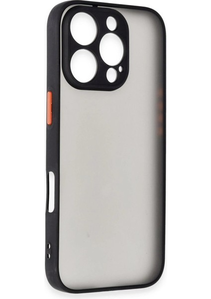 Newface iPhone 16 Pro Kılıf Montreal Silikon Kapak - Siyah