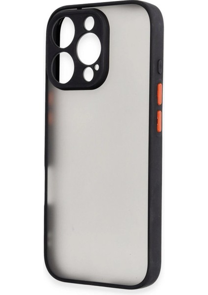 Newface iPhone 16 Pro Kılıf Montreal Silikon Kapak - Siyah
