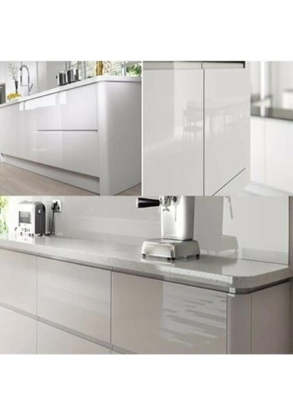 90X100 cm (0,90 M2) Kendinden Yapışkanlı Beyaz Folyo Mutfak Dolap ve Mobilya Kaplama Folyosu