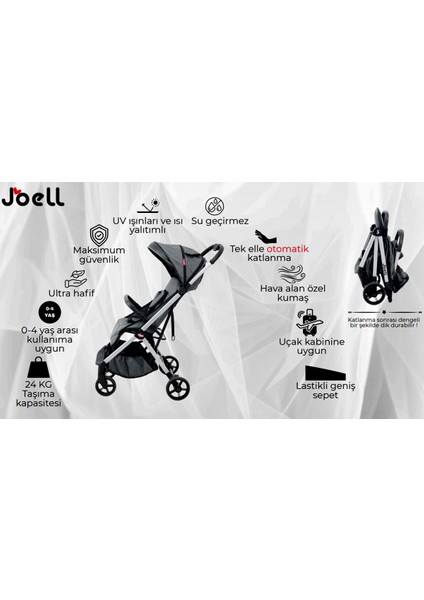 Joell Cabin Kabin Boy Ayrılıp Birleşebilen Ikiz Bebek Arabası indirimleri