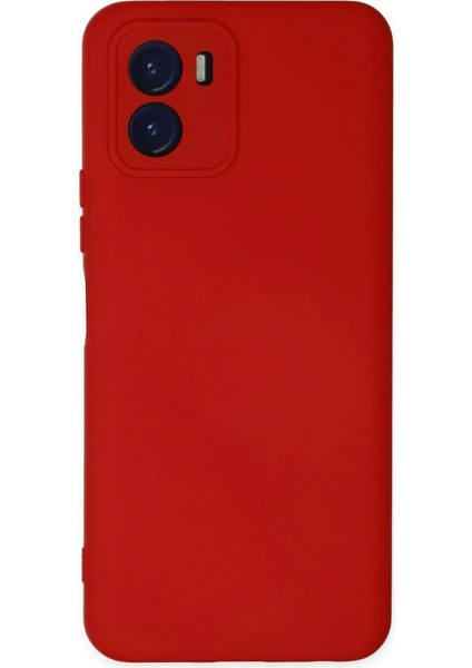Newface Vivo Y15S Kılıf Nano Içi Kadife Silikon - Kırmızı