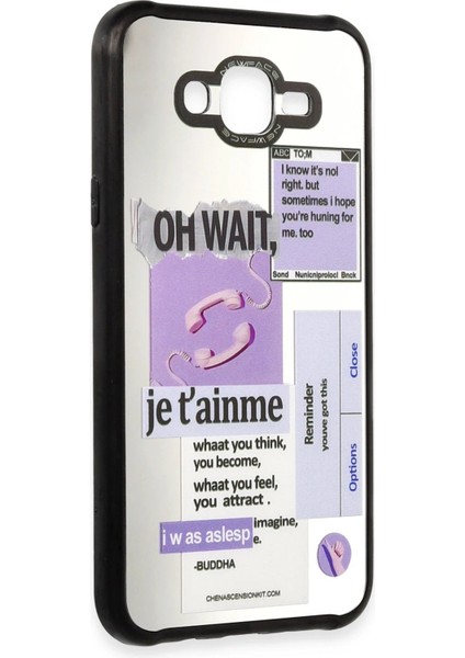 Newface Samsung Galaxy J7 Kılıf Mirror Desenli Kapak - Mirror - 4