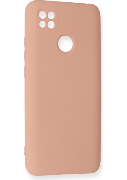 Newface Xiaomi Redmi 9c Kılıf Nano Içi Kadife Silikon - Pudra