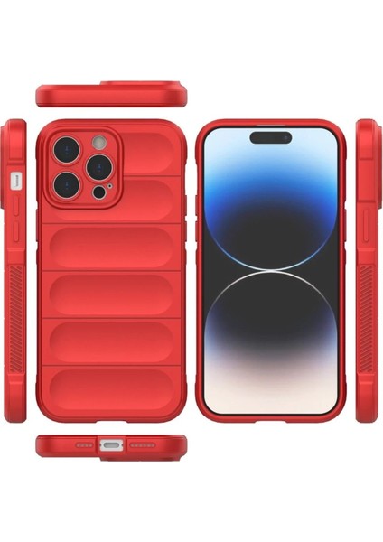 Newface iPhone 16 Pro Max Kılıf Optimum Silikon - Kırmızı