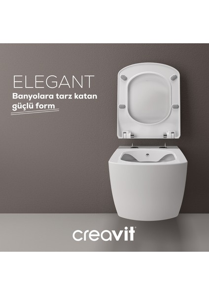 Elegant Rim-Off Asma Klozet ve Duroplast Yavaş Kapanan Klozet Kapağı modelleri