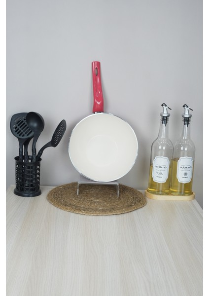 24 cm Gül Kurusu Wok Tava modelleri