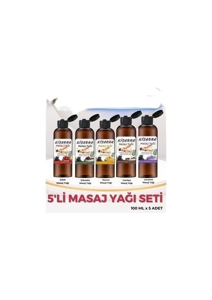 Çilek Çikolata Kavun Lavanta Vanilya Kokulu Masajı Seti