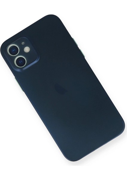 Newface iPhone 12 Kılıf Pp Ultra Ince Kapak - Mavi