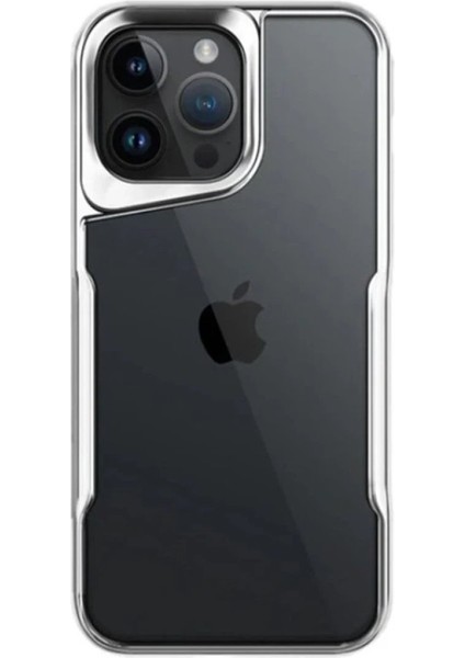 Newface iPhone 16 Pro Max Kılıf Boyi Silikon Kapak - Gümüş