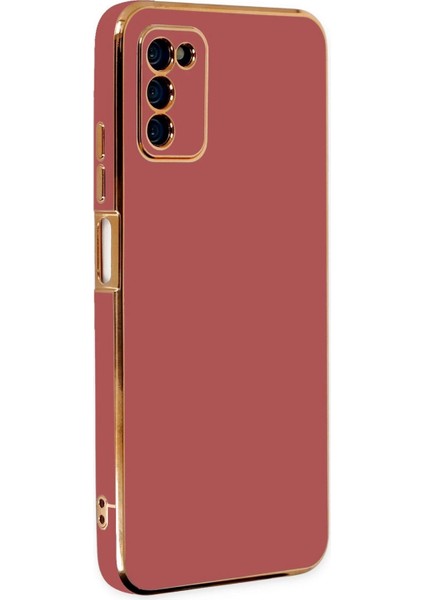 Newface Samsung Galaxy A03S Kılıf Volet Silikon - Kırmızı