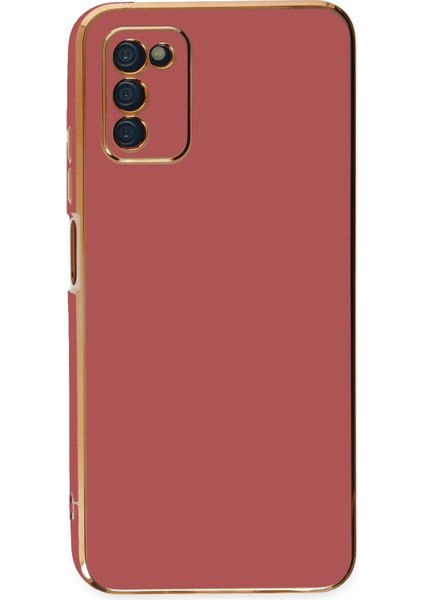 Newface Samsung Galaxy A03S Kılıf Volet Silikon - Kırmızı