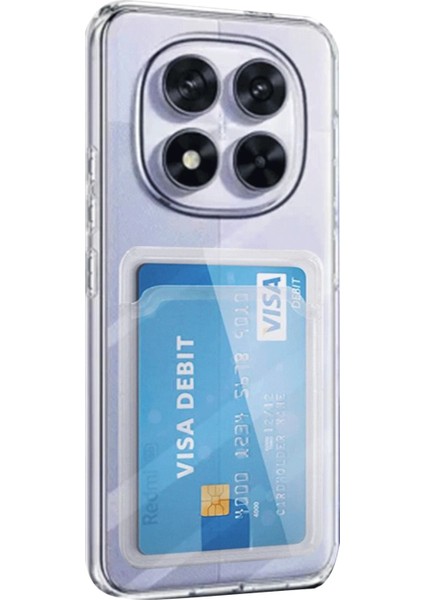 Newface Xiaomi Redmi Note 14 Pro 5g Kılıf Kart Şeffaf Silikon - Şeffaf