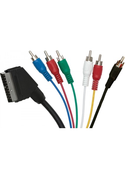 Scart To 6x Rca Kablo 1.5 Metre