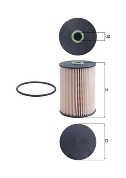 Mahle KX228D -Knecht-Behr KX228D Mazot Filtresi Golf V 03 Jetta Iıı 05 Caddy Iıı 04 Touran 03 A3 Octavia 04 1.9 Tdı 2.0 Tdı 1K0127177B 1K0127177B