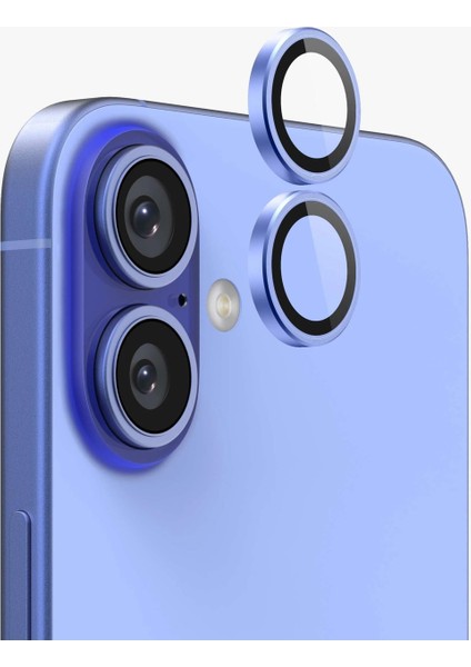 iPhone 16 Magsafe Şeffaf Kılıf + Hayalet Ekran Koruyucu + Kamera Lens Koruyucu (Laciverttaş) modelleri