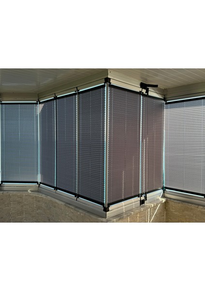 Gri LNA Serisi (LNA120) Metal Kasa Plise Perde modelleri