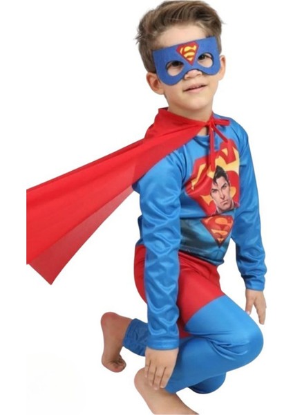 Süperman Kassız Çocuk Kostümü