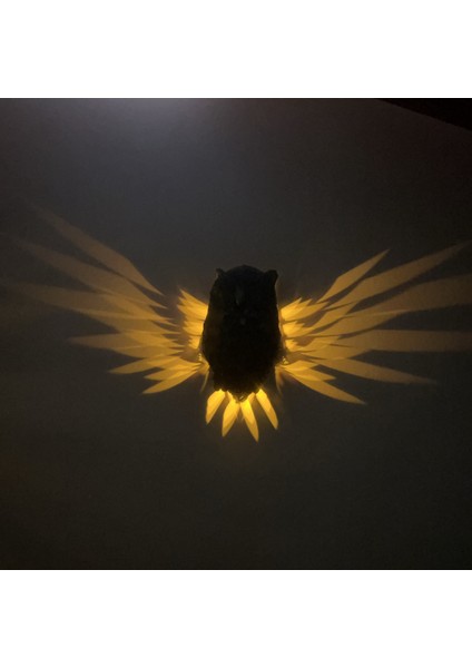 Baykuş Dekoratif Duvar Lambası