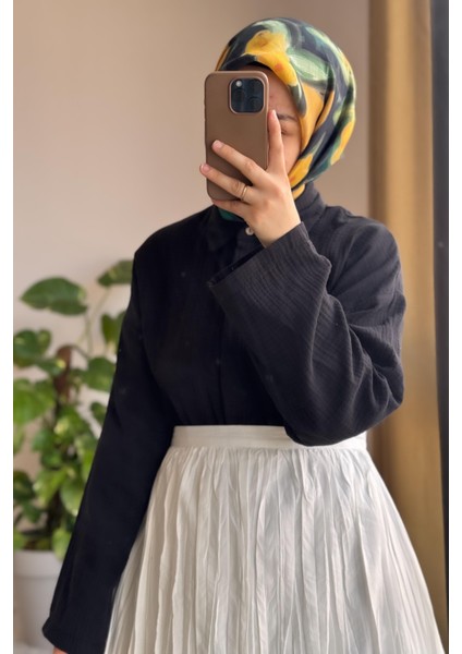 Classic Müslin Gömlek-Siyah fiyatları