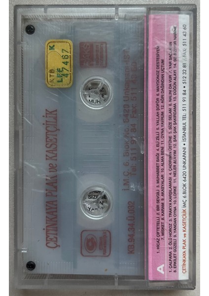Istanbul Geceleri Kaset (Orjnal Dönem Baskı Kaset) fiyatları