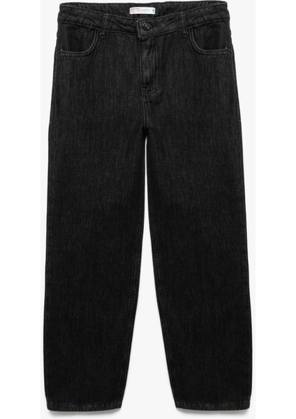 Pamuklu Rahat Kesim Denim Pantolon
