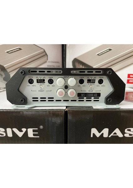 MS-J3000.4D 4 Kanal Amfi Özel Seri 4 Ohm 4X150W Rms 2 Ohm 4X225W Rms