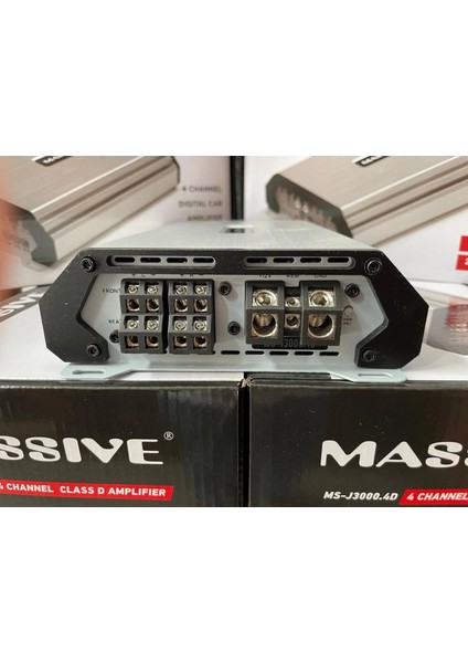 MS-J3000.4D 4 Kanal Amfi Özel Seri 4 Ohm 4X150W Rms 2 Ohm 4X225W Rms