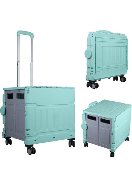 Zemheri Sunup SN-26968 Katlanabilir Market Pazar Kamp Tekerlekli Alışveriş Arabası 60KG Kapasiteli