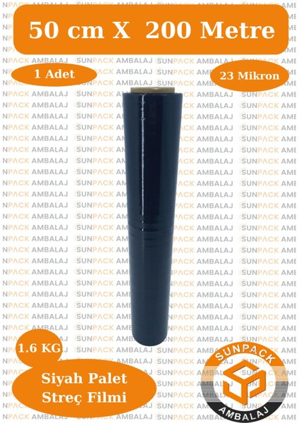 Kırmızı Palet Streç Filmi 50CM x 300M - 23 Mikron, 6 Adet, Dayanıklı Eşya ve Koli Streci