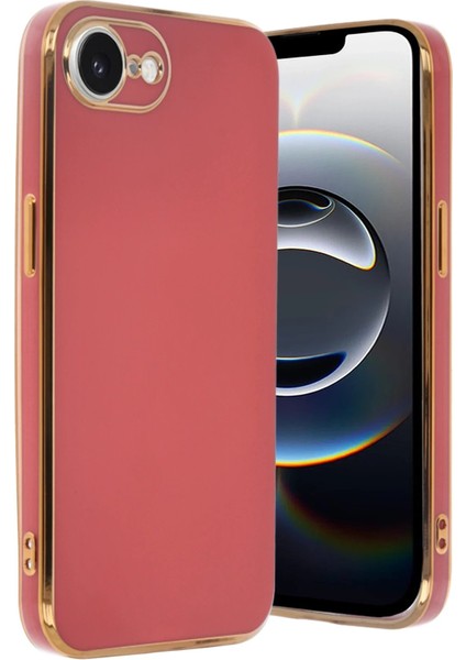 Newface iPhone 16E Kılıf Volet Silikon - Kırmızı